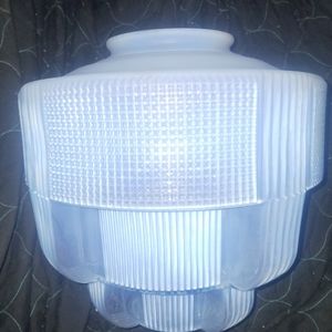 1930's "Ice Blue" Waterfall pendent light